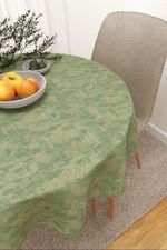Vorschau Yahualica  #3J von Lysel - Tischdecke rund in maigrün schilfgrün