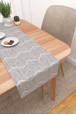 Vorschau Buguma #3J von Lysel - Tischläufer in Hellbeige Graubeige