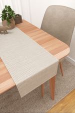 Vorschau Bibiani #3J von Lysel - Tischläufer in Weiß Beige