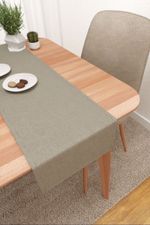 Vorschau Rarata #3J von Lysel - Tischläufer in weiß quarzgrau