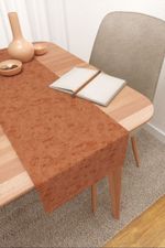 Vorschau Rosebud #3J von Lysel - Tischläufer in apfelgrün orangebraun