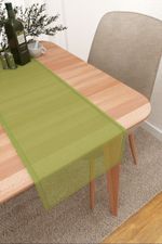 Vorschau Santani #3J von Lysel - Tischläufer in kastanienbraun apfelgrün