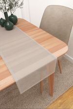 Vorschau Santani #3J von Lysel - Tischläufer in kastanienbraun hellgrau