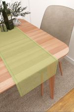 Vorschau Santani #3J von Lysel - Tischläufer in kastanienbraun maigrün