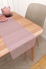Vorschau Santani #3J von Lysel - Tischläufer in kastanienbraun pastellviolett