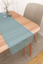 Vorschau Santani #3J von Lysel - Tischläufer in kastanienbraun wasserblau