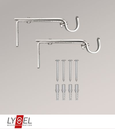 Lysel - 1 Paar Träger ausziehbar für Topaz-Stangen