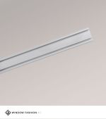 Vorschau Vorhangschiene mit 2 Innenläufen #1W grau