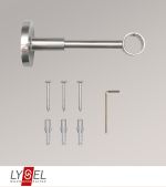 Vorschau Lysel - Träger geschlossen für Opal-Stangen #1W edelstahl-optik