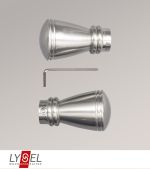 Vorschau Lysel - 1 Paar Endstücke Konus für Opal-Stangen #1W edelstahl-optik