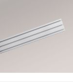 Vorschau Vorhangschiene mit 3 Innenläufen #1W grau