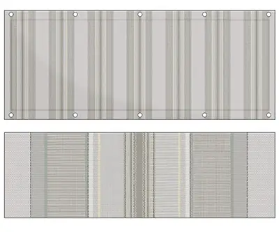 Design Balkon Sichtschutz bu-G117 (Balkon Sichtschutz)