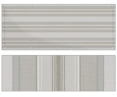 Design Balkon Sichtschutz bu-G117 (Balkon Sichtschutz)