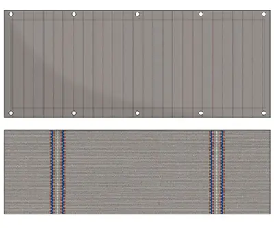 Design Balkon Sichtschutz bu-R384 (Balkon Sichtschutz)