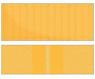 Design Balkon Sichtschutz bu-R389 (Balkon Sichtschutz)