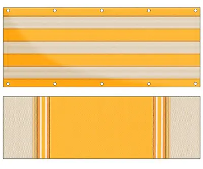 Design Balkon Sichtschutz bu-R534 (Balkon Sichtschutz)