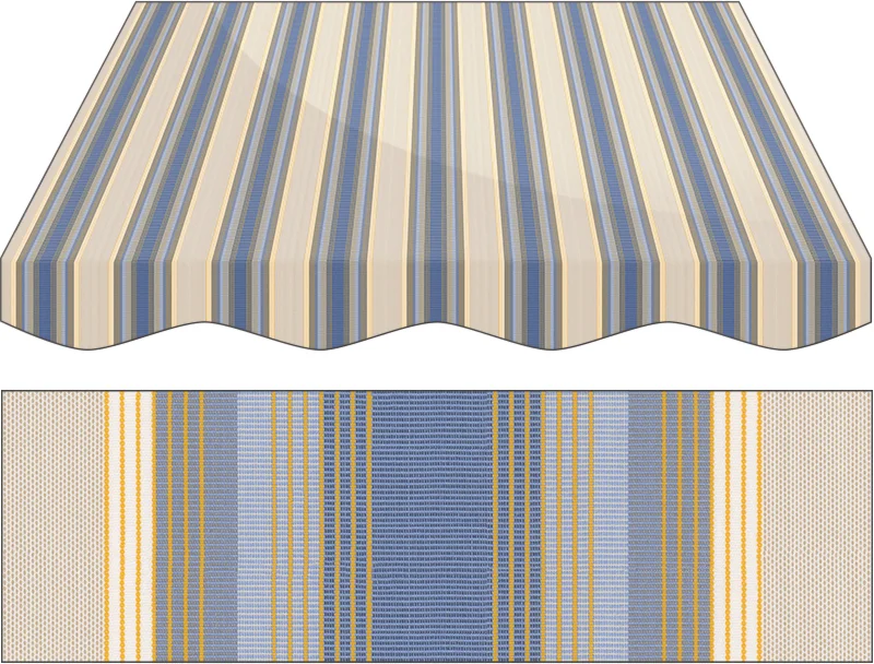 Markise Ma&szlig;anfertigung Markise Irisun Fantasie Blu L482