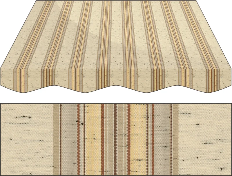 Markise Ma&szlig;anfertigung Markise Irisun Fantasie Marroni R264