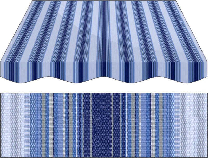 Markise Ma&szlig;anfertigung Markise Irisun Fantasie Blu R498