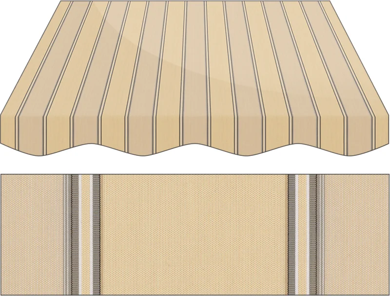 Markise Ma&szlig;anfertigung Markise Irisun Fantasie Grigi R539