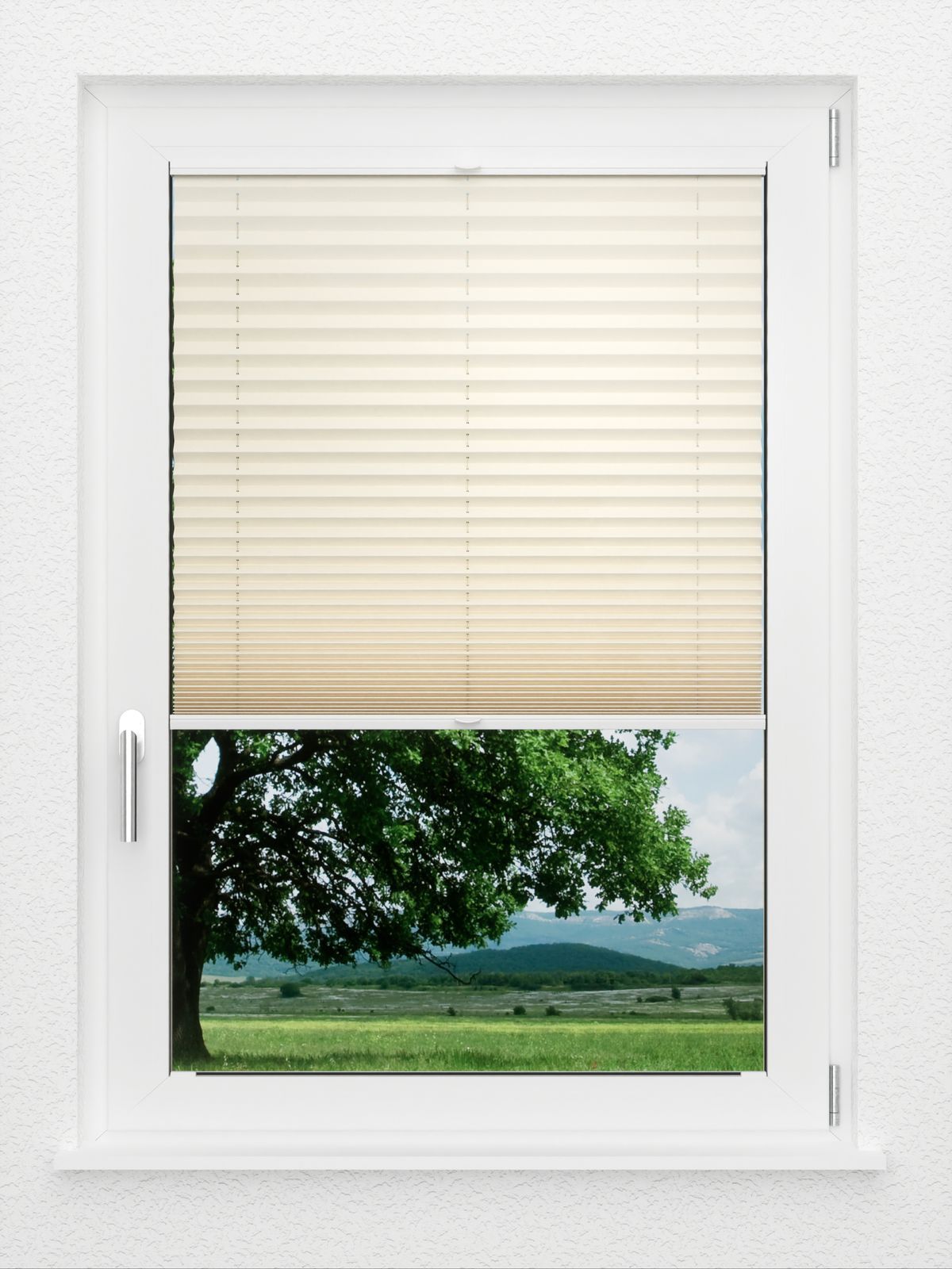 Detailansicht LYSEL HOME Plissee 133A Elva Krepp