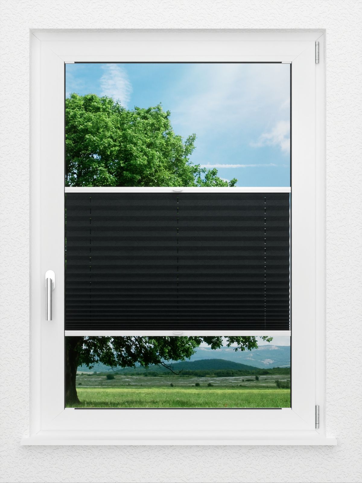 Detailansicht LYSEL HOME Plissee 301A Bari Crush Pearl