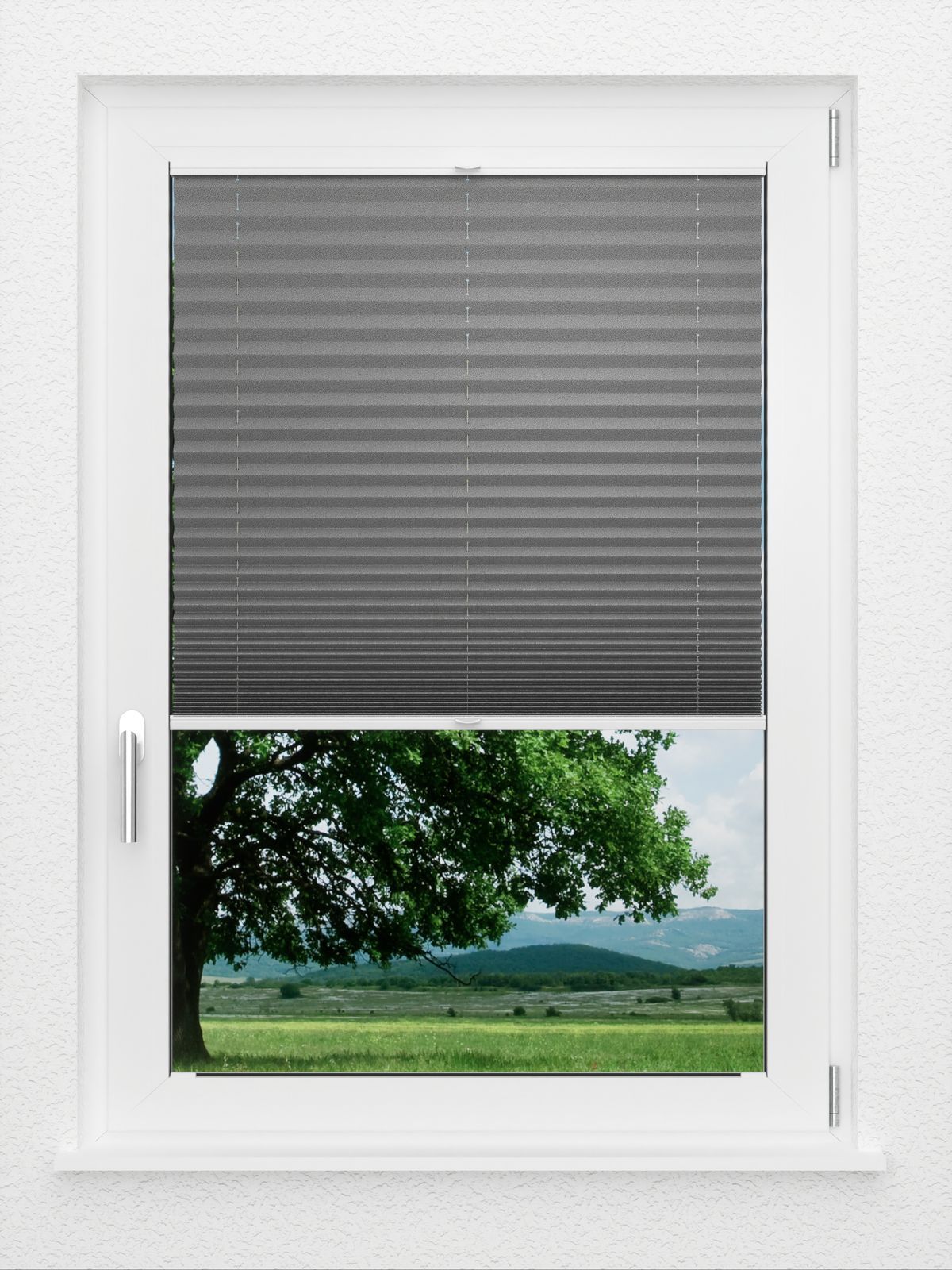 Detailansicht LYSEL HOME Plissee 302A Milla Krepp