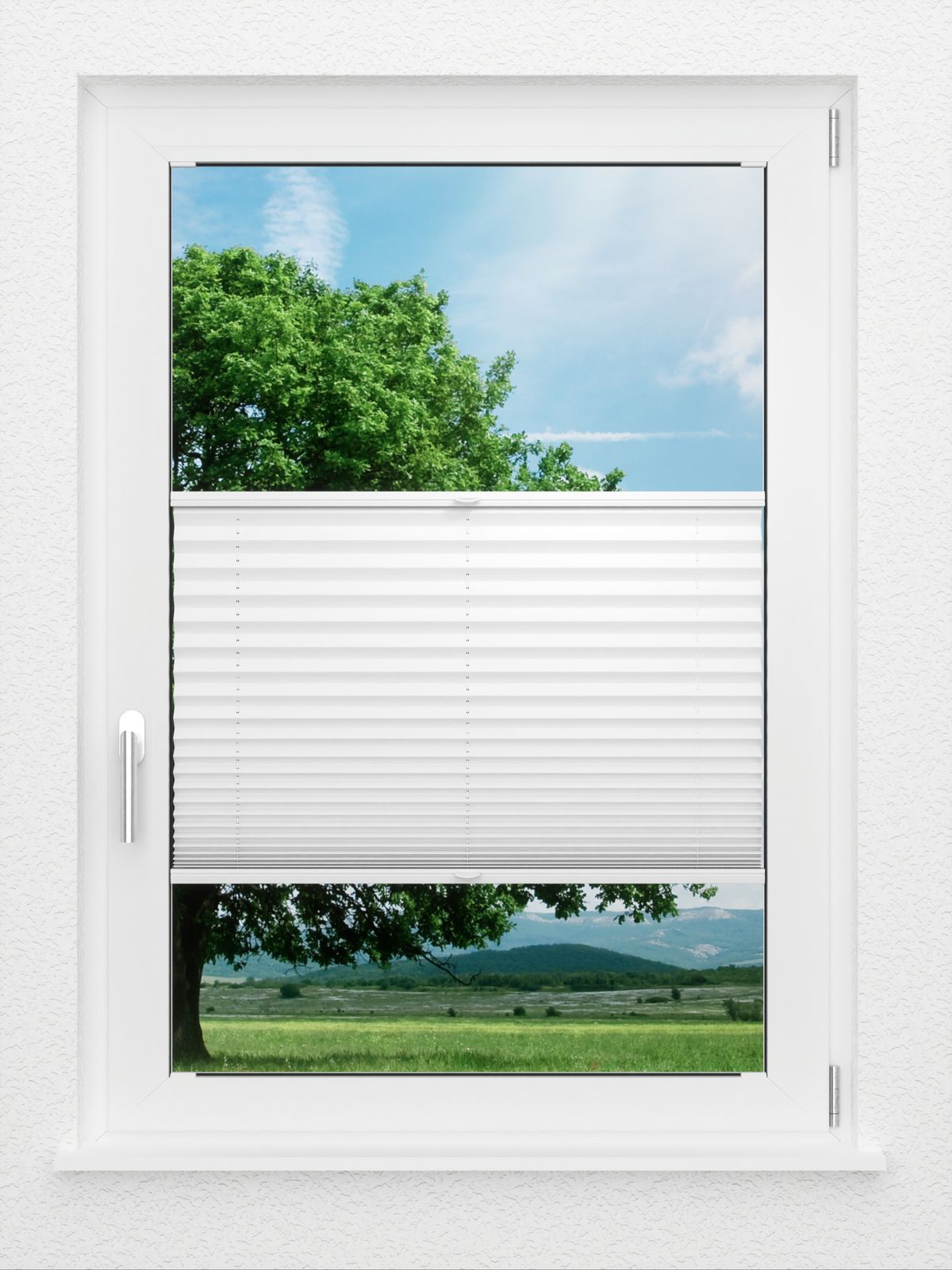 Detailansicht LYSEL HOME Plissee 103B Elva Krepp BO