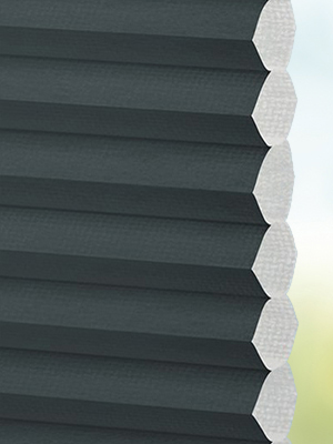 Stoff Plissee Ma&szlig;anfertigung DUETTE® Unix DuoTone raven 7131