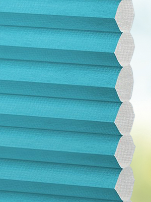 Stoff Plissee Ma&szlig;anfertigung DUETTE® Unix DuoTone bright aqua 2902