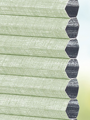 Stoff Plissee Ma&szlig;anfertigung DUETTE® Linum Darkening foggreen 3623